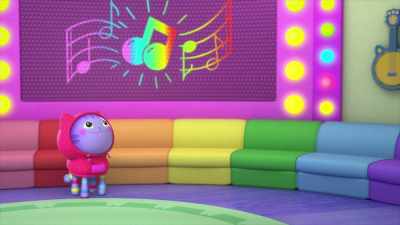 ♪ Yellow, red, blue, blue, orange ♪ - Gabby's Dollhouse