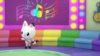 ♪ Yellow, red, blue, blue ♪ - Gabby's Dollhouse