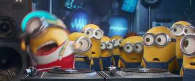 - [yells]
- [music stops] - Minions: The Rise of Gru