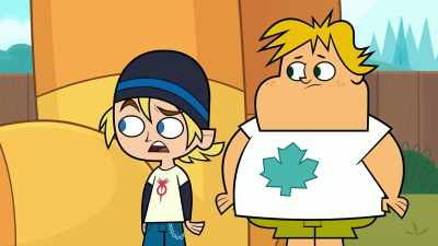 - Yep, it clearly states
no flips, no shoes, - Total DramaRama