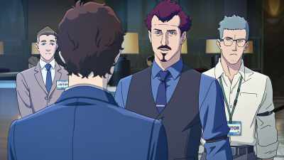 - Yes.
- All right. Arrange a hotel for him. - Mobile Suit Gundam Hathaway