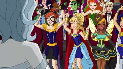 -Yes! -(ALL SPEAKING INDISTINCTLY) - DC Super Hero Girls: Intergalactic Games