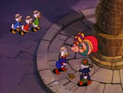 -Yes.
-Can a robot greet you - DuckTales