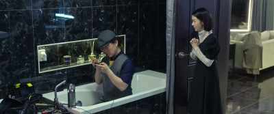 Yes. Every time he comes home from work, he takes a shower first - The Night of the Undead