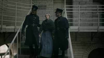 Yes, flat on his back
in the cellar - Alias Grace