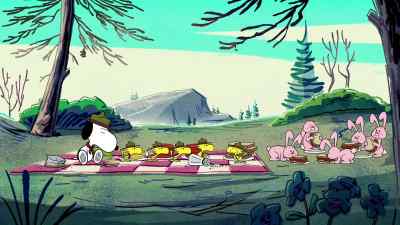 "Yes, food and water
are essential when preparing for a hike. - Camp Snoopy