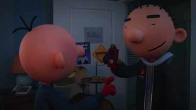 Yes, Greg, on our doorbell.
It's got a camera in it. - Diary of a Wimpy Kid Christmas: Cabin Fever