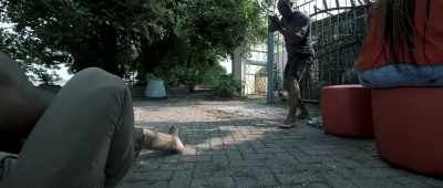 - Yes. [grunting intensifies]
Nkosi! - Alleyway