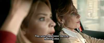Yes, your happiness, darling.
Nothing else. - Up for Love