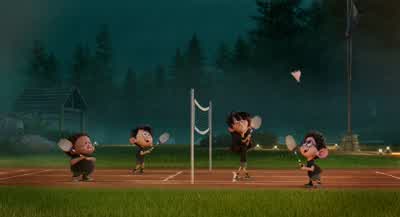 Yes, I don't remember this badminting. - Hotel Transylvania 2
