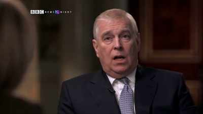 -Yes, I think I probably did,
but again, um... - Prince Andrew: Banished