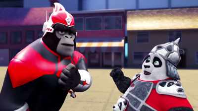 Yes, I'm fiendish and
evil, but I'm also complex - Panda vs. Aliens