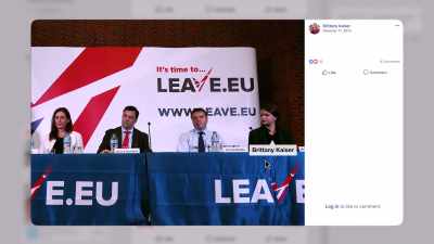 Yes, in Leave.US. we will do
a large-scale investigation - The Great Hack