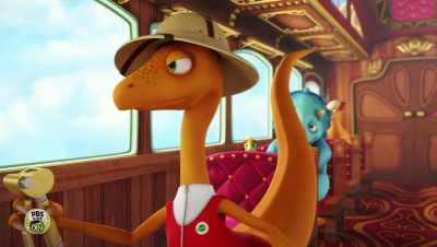 - Yes, it is.
- Oh! I mean thank you. - Dinosaur Train: Adventure Island