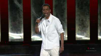 Yes! It happened.
I got smacked like a year ago, - Chris Rock: Selective Outrage