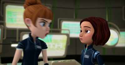 -Yes. Right into ground.
-I'll run you into ground. - Spy Kids: Mission Critical