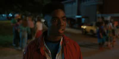Yes! Lucas. Come on, man. After a tragic year for our town, the Tigers have brought home the confere - Stranger Things