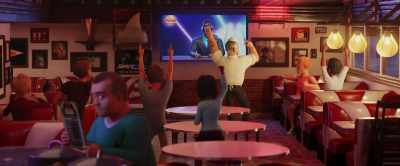 -Yes!
-Steve! Whoo-hoo! Up top. - Rumble