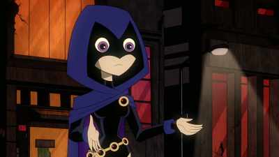 Yes, that's it! Raven's demon
got loose when her gem cracked, - Teen Titans Go! Vs  Teen Titans