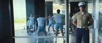 Yes, these are actual
astronauts in quarantine - Palm Royale