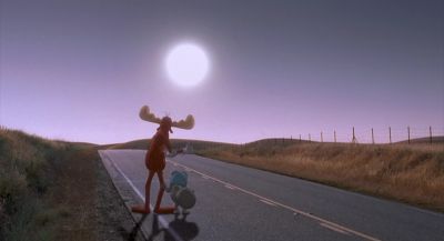 Yes things were beginning to look mighty dark for our intrepid heroes - The Adventures of Rocky &amp; Bullwinkle