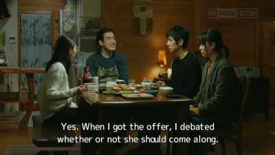 Yes. When I got the offer, I debated
whether or not she should come along. - Drive My Car