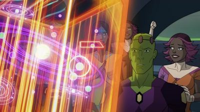 - Yes!
- Yeah! All right! - Legion of Super-Heroes