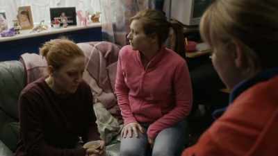 Yesterday afternoon.
She'd been swimming with school. - The Moorside