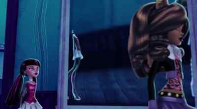Yikes. For once I think I'm okay
with not having a reflection. - Monster High: Haunted