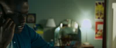 Yo he's differentNo shit Why's he dressed like thatIt's not that it's everythingHe came to the party with a white woman 30 years older than himSex slave Oh shitChris you gotta get the fuck up outta there manYou in some Eyes Wide Shut situation Leave - Get Out