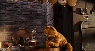 Yo it's lasagna not shish kebab - Garfield: A Tail of Two Kitties