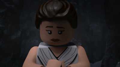 YODA: Upset, young Rey was. And alone. - LEGO Star Wars Holiday Special