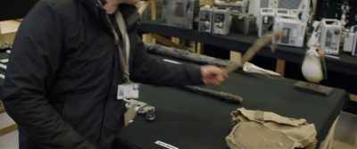 Yoda's cane, which we made for this one. - The Director and the Jedi
