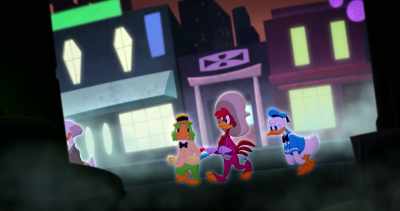 -(Yokai trilling)
-(all gasp) - Legend of the Three Caballeros