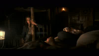You had a nightmareDo you have nightmaresIn English People hurt meMine are differentSpeaking SpanishIn English I hurt peopleSpeaking SpanishIn English You know what it isIt's made out of adamantiumIt's what they put inside of usThat's why it can kill - Logan