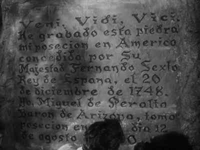 You all remember
that inscription on the rock. - The Baron of Arizona