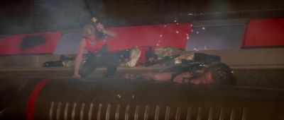 You all right They winged me Detonate the mine - Flash Gordon