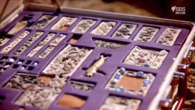 You also have got precious stones
inserted in this carving. - Curse of the Ancients with Alice Roberts