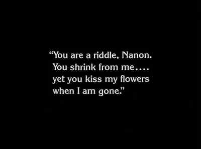 You are a riddle Nanon - The Unknown