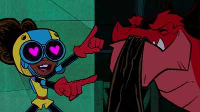 - You are!
- (grumbles) - Marvel's Moon Girl and Devil Dinosaur