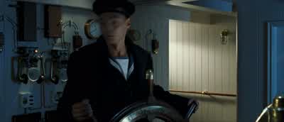 Pick up you bastardsIs anyone thereWhat do you seeIceberg right aheadThank youIceberg aheadHard a' starboard - Titanic