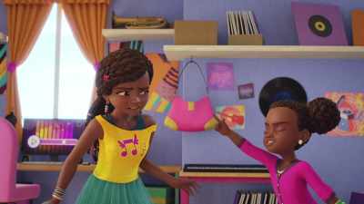 You borrowed
my colored pencils - LEGO Friends: Girls on a Mission
