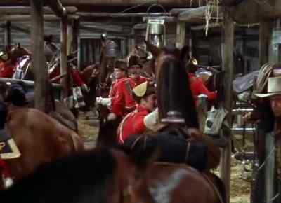 You boys can sure slap
a saddle on pronto. - North West Mounted Police