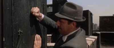 - You, bum, you were looking at
the broad. - Madigan
