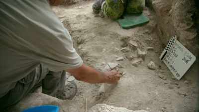 You can actually see
like little teeth. - Lost Treasures of the Maya