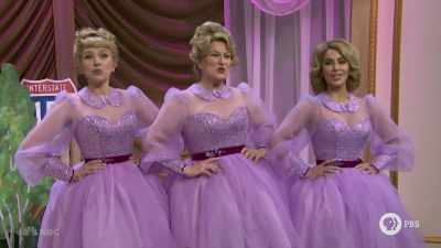 ‫♪ You can count on US to hold
‫you tight.
‫♪ your girlfriend ♪ - SNL50: The Anniversary Special