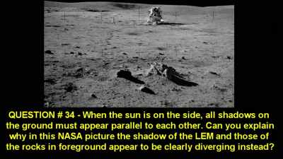 You can explain why,
in this NASA photo, - American Moon