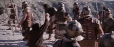 You can get up now! - The Passion of the Christ
