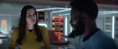 You can see to the landing party - Star Trek: Strange New Worlds