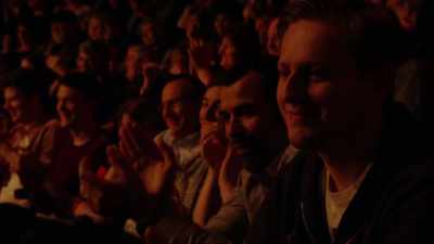 You can sit yourself back down.
And he goes back to his seat - Derren Brown: Miracle